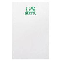 Go Green Customized Stationery