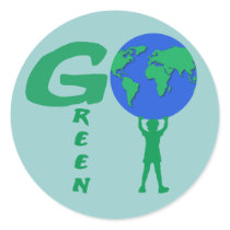 Go Green Sticker