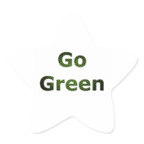 Go Green Star Stickers