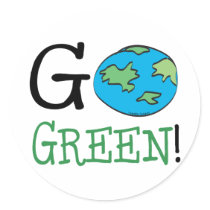 Go Green Sticker