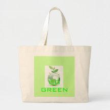 Go Green Tote Canvas Bag