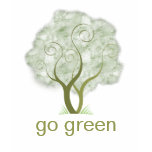 Go Green Tree Graphic t-shirts