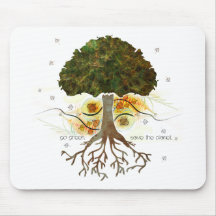 Go Green Tree Mouse Pads