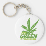 Go Green Weed Key Chain