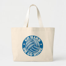 Go Hard or Go Home Vball Canvas Bags