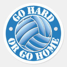 Go Hard or Go Home Vball Sticker