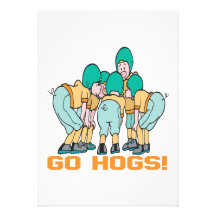 Go Hogs Personalized Invitation