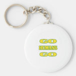 Go Humans Go (green/gold) Key Chains