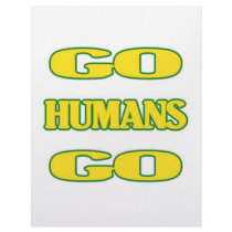 Go Humans Go (green/gold) Letterhead Design