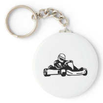 Go Kart Racing Key Chains