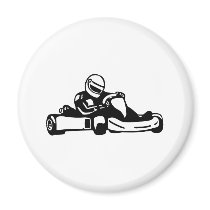 Go Kart Racing Fridge Magnets
