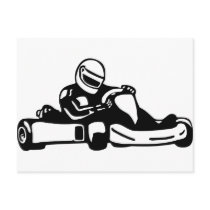 Go Kart Racing Post Cards