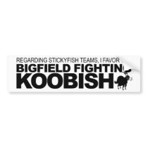 Go KOOBISH! Bumper Stickers