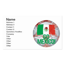 Go Mexico Business Card Templates