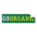 Go Organic bumper stickers