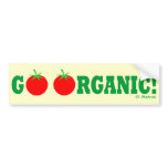 GO ORGANIC! Organic Gardening Bumper Sticker