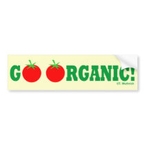 GO ORGANIC! Organic Gardening Bumper Sticker