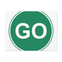 GO Sign Post Cards