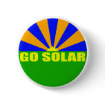 Go Solar (Green Sunrise Button)