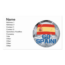 Go Spain Business Card Templates