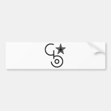 GO Star LOGO Bumper Sticker