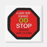Go Stop Clean Dirty Dishwasher Magnet