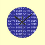 Go to Bed wall clocks