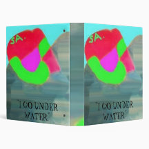 GO UNDER WATER 3 RING BINDER