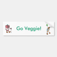 Go Veggie Bumper Sticker
