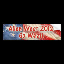 Go West bumper stickers