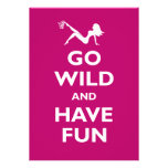 Go Wild Bachelorette Party invitations