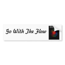 Go With the Flow Bumper Sticker