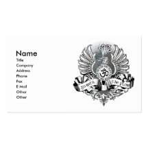 Go With The Flow Griffin & Om Symbol Business Card Templates