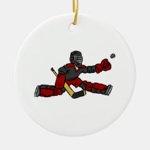Goalie Save Christmas Ornaments