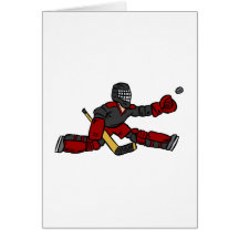 Goalie Save Greeting Cards