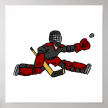Goalie Save Print