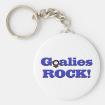 Goalies ROCK!-Female Symbol Keychain
