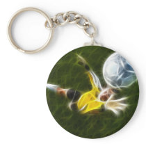 Goalkeeper in Action Key Chain