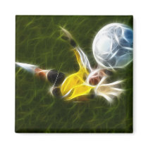Goalkeeper in Action Magnets