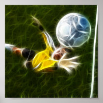 Goalkeeper in Action Posters