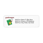 Goalkeeper T-shirts and Gifts Custom Return Address Labels