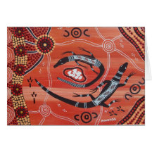 Goanna Dreaming Greeting Card