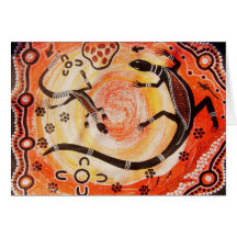 Goanna's at Sunrise Card
