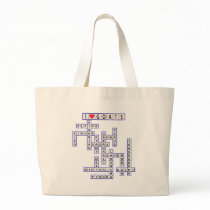 GOAT CROSSWORD PUZZLE TOTE BAGS