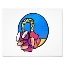 Goat Hoof Rattle Blue Background Photo Print