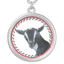 Goat-Portrait-Nigerian-Dwarf2, Hooves and Hearts Custom Necklace