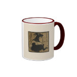 Goat - Square Animals Illustration Coffee Mug