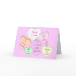 Goat Valentine Hearts Card