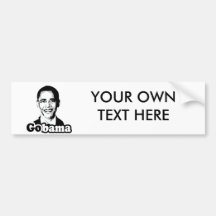 GOBAMA - -.png Bumper Sticker