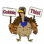 Gobble This - Talking Turkey photo sculptures